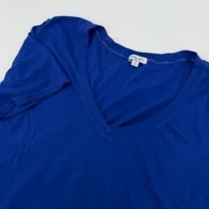 Splendid Women's Royal Blue V Neck Short‎ Sleeve T Shirt Top Medium